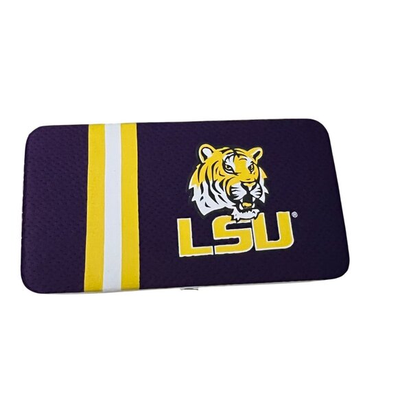 Louisiana State University LSU Cross Body Bag & Wallet Purple Yellow Mesh Jersey - Picture 7 of 9
